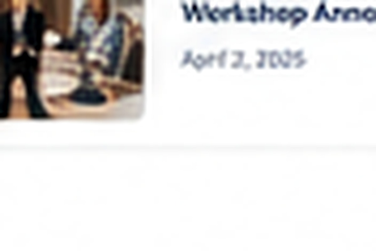 Autumn workshop series announced
